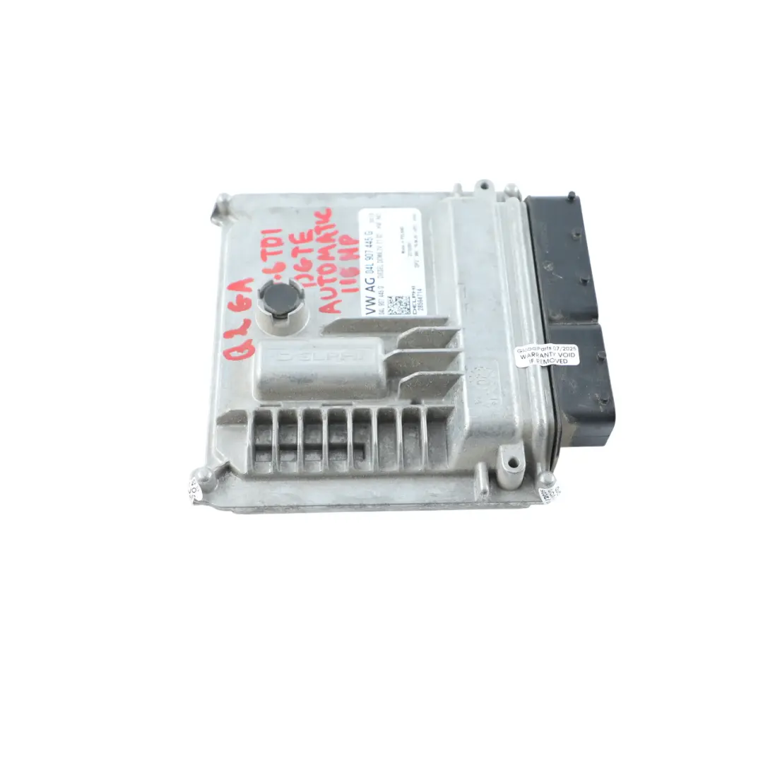 DGTE 115 HP Unidad Control Motor ECU Auto para Audi Q2 GA 1.6 TDI con número de pieza 04L907445G Audi Q2 GA 1.6 TDI DGTE 115 HP Unidad Control Motor ECU Auto - SKU 04L907445G - Número de pieza 04L907445G