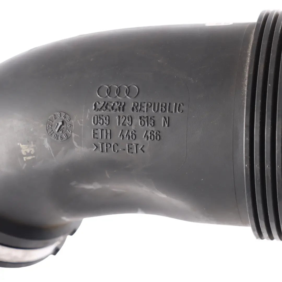 4G8 3.0 TDI CGQB Diesel Air Intake Duct Tube Hose Line Pipe to Audi A7 with Part number 059129615N Audi A7 4G8 3.0 TDI CGQB Diesel Air Intake Duct Tube Hose Line Pipe - SKU 059129615N - Part number 059129615N