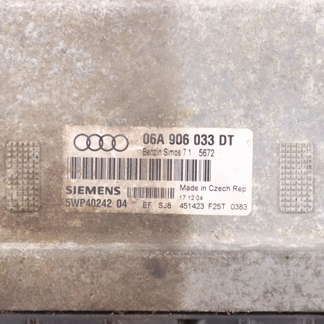 BGU 102HP Engine Control Unit ECU Kit to Audi A3 8P 1.6 MPI with Part number 06A906033DT Audi A3 8P 1.6 MPI BGU 102HP Engine Control Unit ECU Kit - SKU 06A906033DT-1 - Part number 06A906033DT