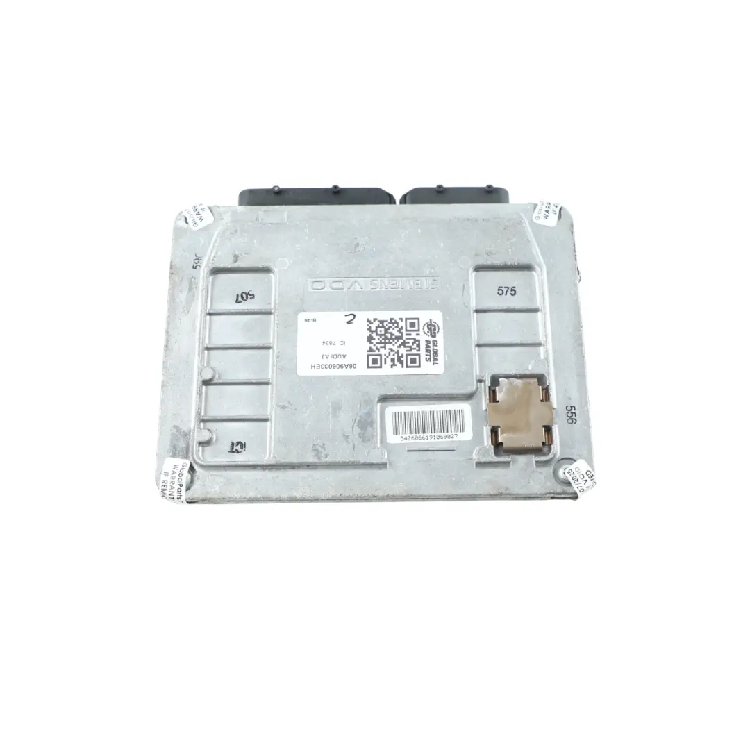 Audi A3 8P 1.6 MPI BSE 102HP Engine Control Unit ECU Manual - SKU 06A906033EH - Part number 06A906033EH
