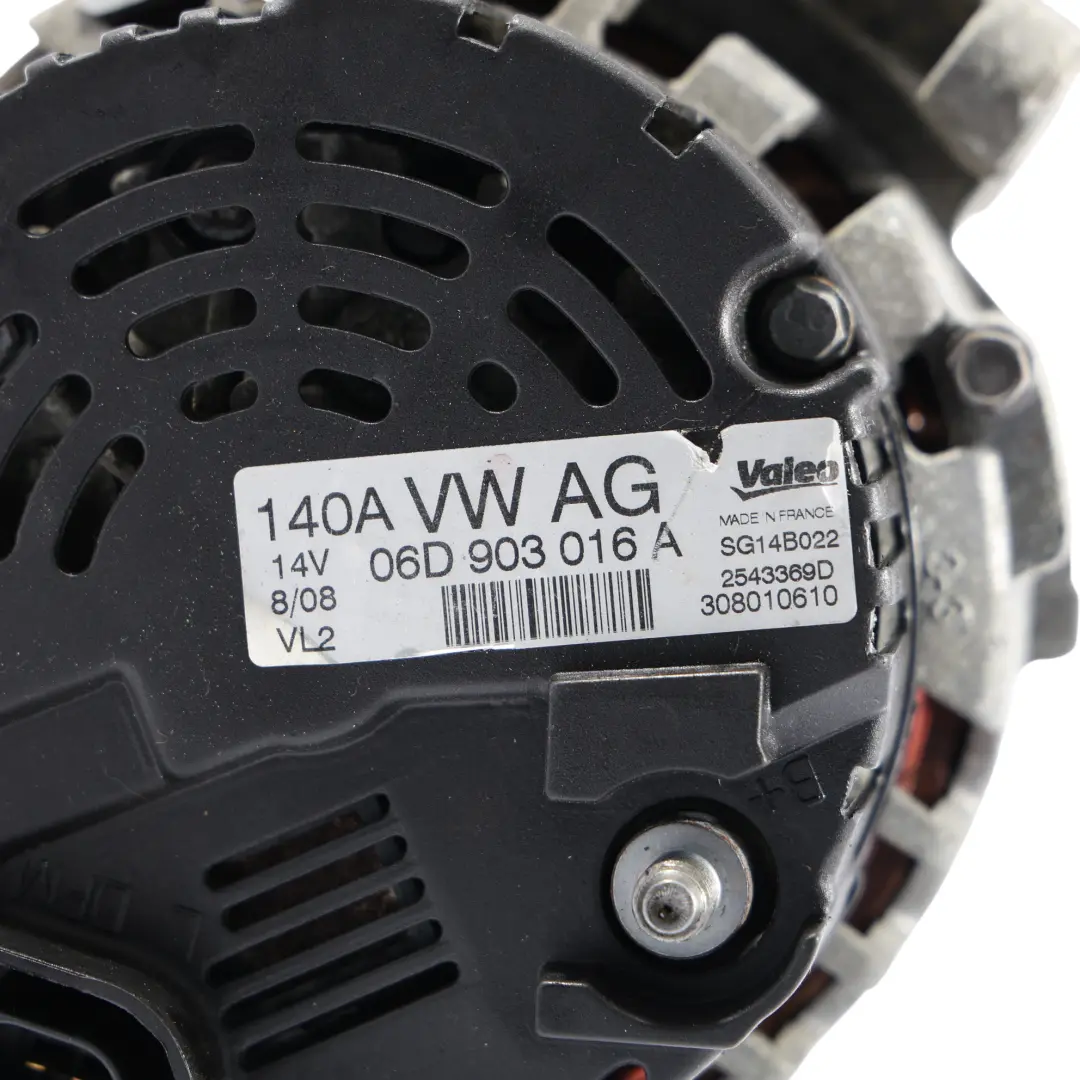 BFB Petrol Engine Alternator Generator to Audi A4 B7 1.8 T with Part number 06D903016AB Audi A4 B7 1.8 T BFB Petrol Engine Alternator Generator - SKU 06D903016AB - Part number 06D903016AB