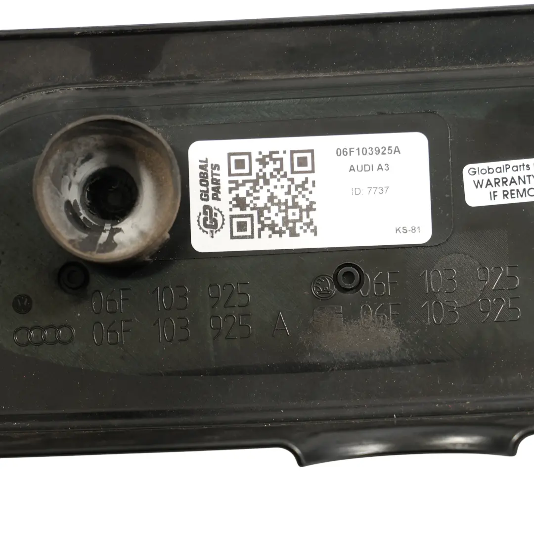 BVY Benzin Motorabdeckung Verkleidungsplatte für Audi A3 8P 2.0 FSI mit Teilenummer 06F103925A Audi A3 8P 2.0 FSI BVY Benzin Motorabdeckung Verkleidungsplatte - SKU 06F103925A - Teilenummer 06F103925A