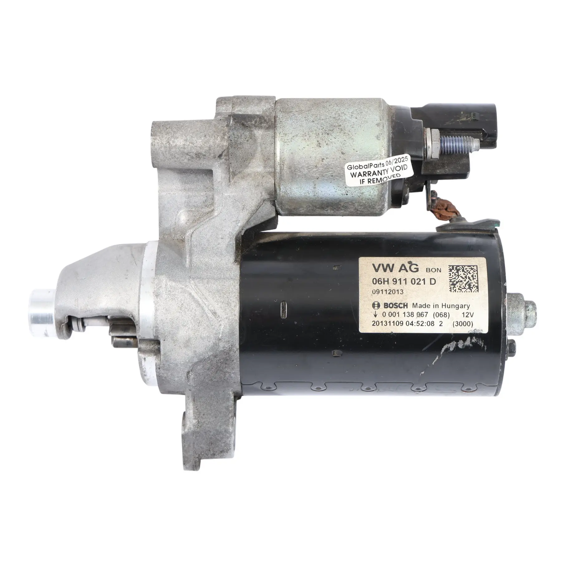 Audi A4 B8 Petrol Engine Starter Motor Actuator 1.8 2.0 TFSI 06H911021D