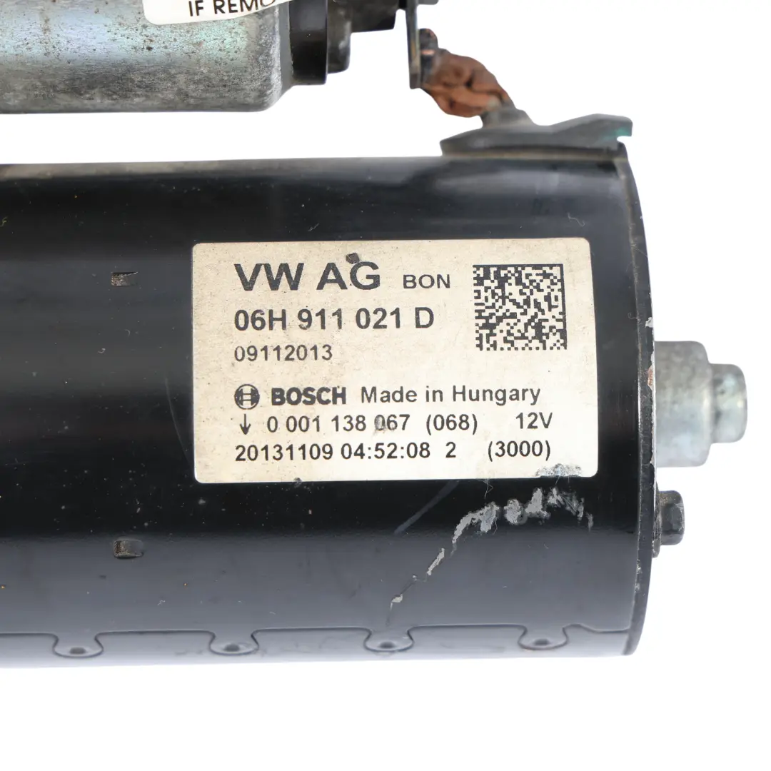 Audi A4 B8 Benzinmotor Anlasserbetätigung 1.8 2.0 TFSI - SKU 06H911021D - Teilenummer 06H911021D
