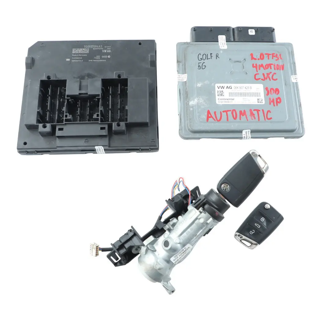 5G R 2.0 TFSI CJXC 300HP 4motion Engine ECU Kit + 2 Keys to VW Golf Mk7 with Part number 06K907425B VW Golf Mk7 5G R 2.0 TFSI CJXC 300HP 4motion Engine ECU Kit + 2 Keys - SKU 06K907425B-11 - Part number 06K907425B