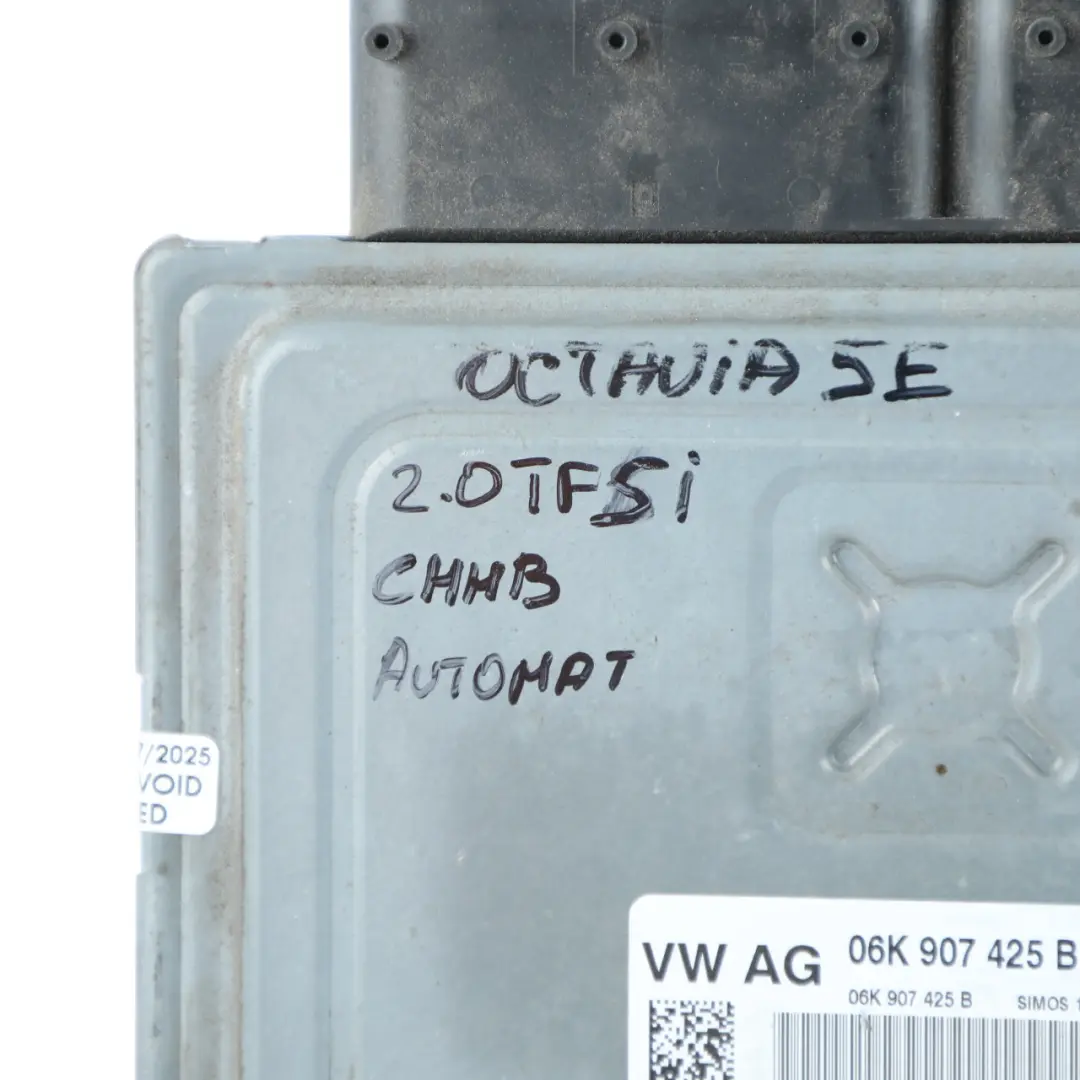 CHHB 220HP Engine Control ECU Automatic to Skoda Octavia RS 5E 2.0 TSI with Part number 06K907425B Skoda Octavia RS 5E 2.0 TSI CHHB 220HP Engine Control ECU Automatic - SKU 06K907425B-8 - Part number 06K907425B