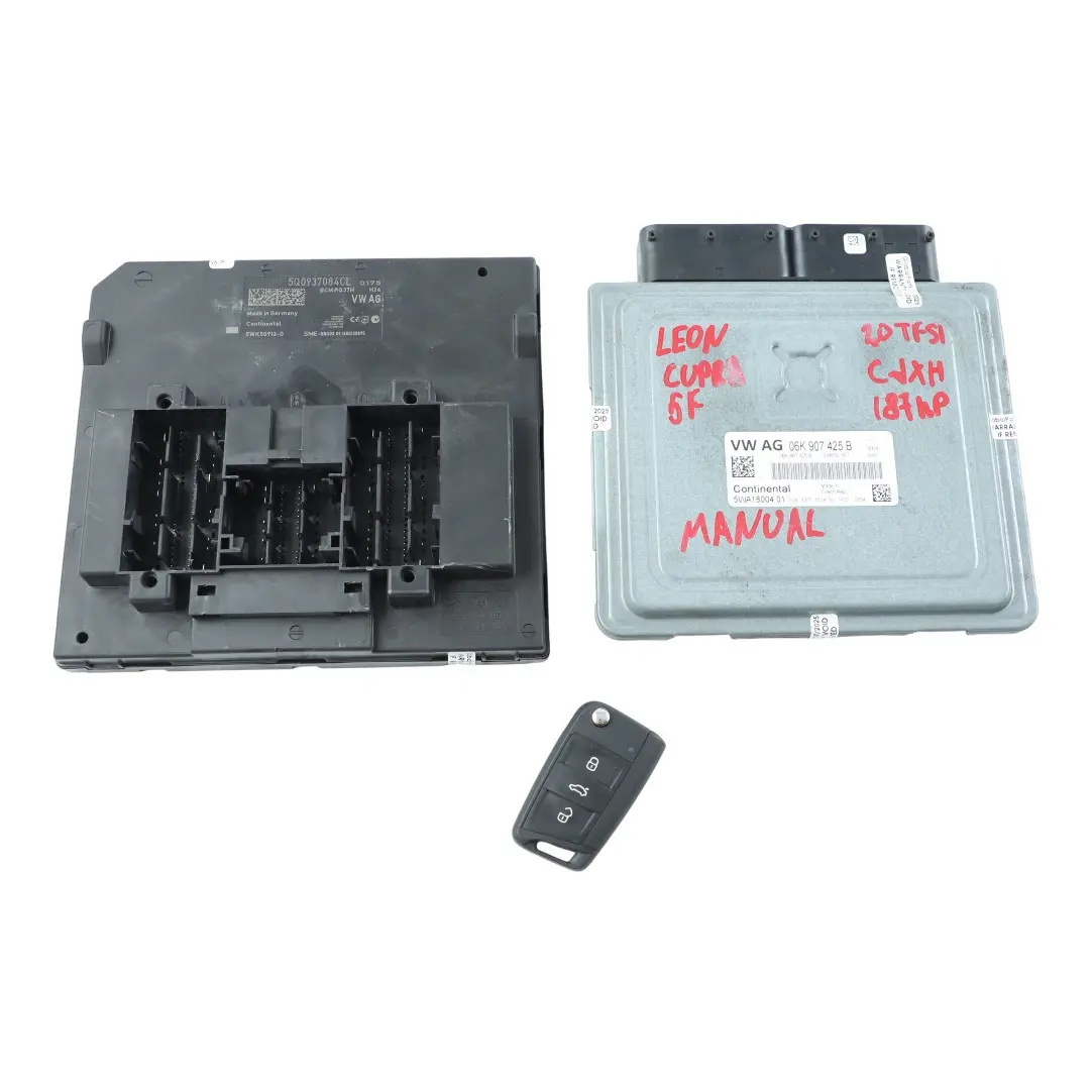 Seat Leon Cupra 5F 2.0 TFSI CJXH 290HP Engine ECU Kit 06K907425B BCM+Key Manual