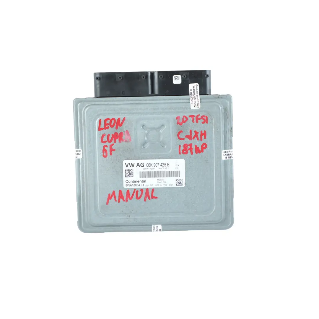 Seat Leon Cupra 5F 2.0 TFSI CJXH 290HP Engine ECU Kit BCM+Key Manual - SKU 06K907425B-9 - Part number 06K907425B