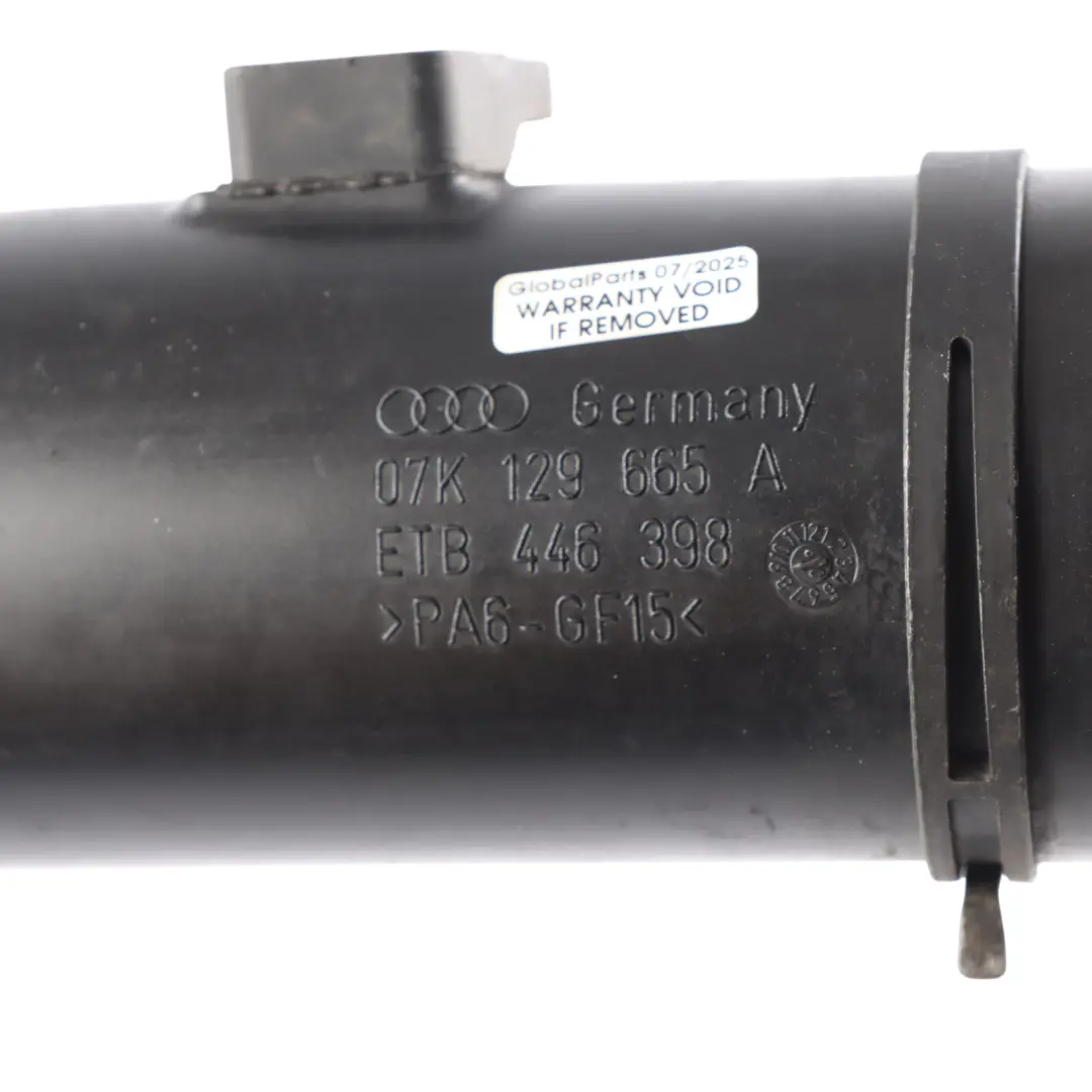 Audi TTRS RS3 8V 2.5 TFSI Air Intake Hose Charge Intercooler Pipe - SKU 07K129665A - Part number 07K129665A