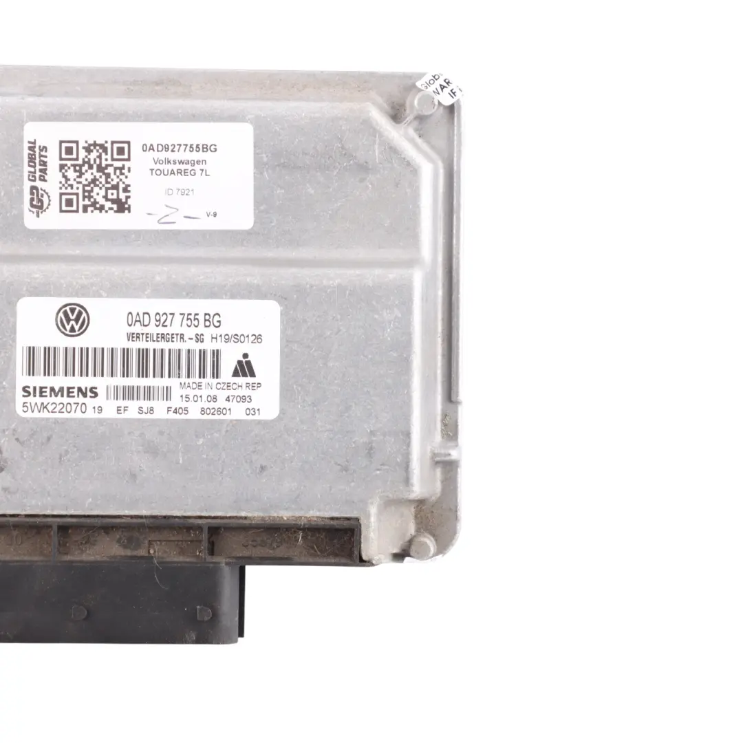 7L Caja De Transferencia Módulo De Control ECU para VW Volkswagen Touareg con número de pieza 0AD927755BG VW Volkswagen Touareg 7L Caja De Transferencia Módulo De Control ECU - SKU 0AD927755BG - Número de pieza 0AD927755BG