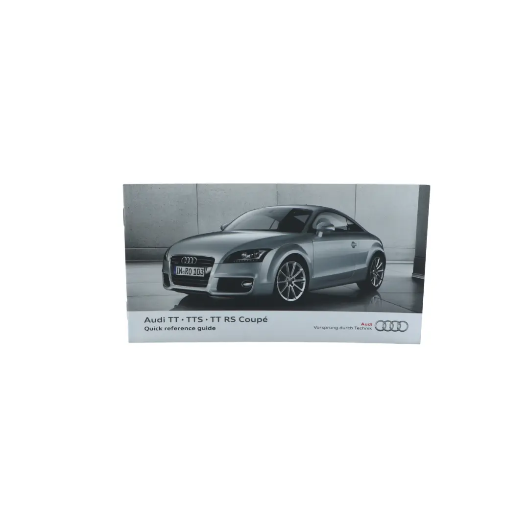 Audi TT 8J Owner's Handbook Book Instructions Manual Case Walllet - SKU 1325618J320 - Part number 1325618J320