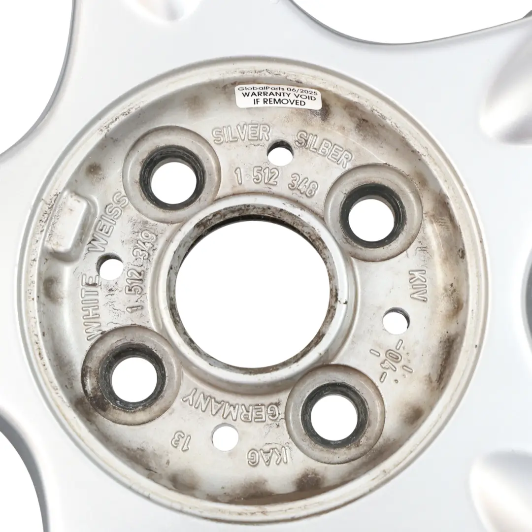 Mini Cooper One R50 Argento Cerchio AlluMini o 16" 6,5J ET: 48 5 Star 83 - SKU 1512348-1 - Numero di parte 1512348