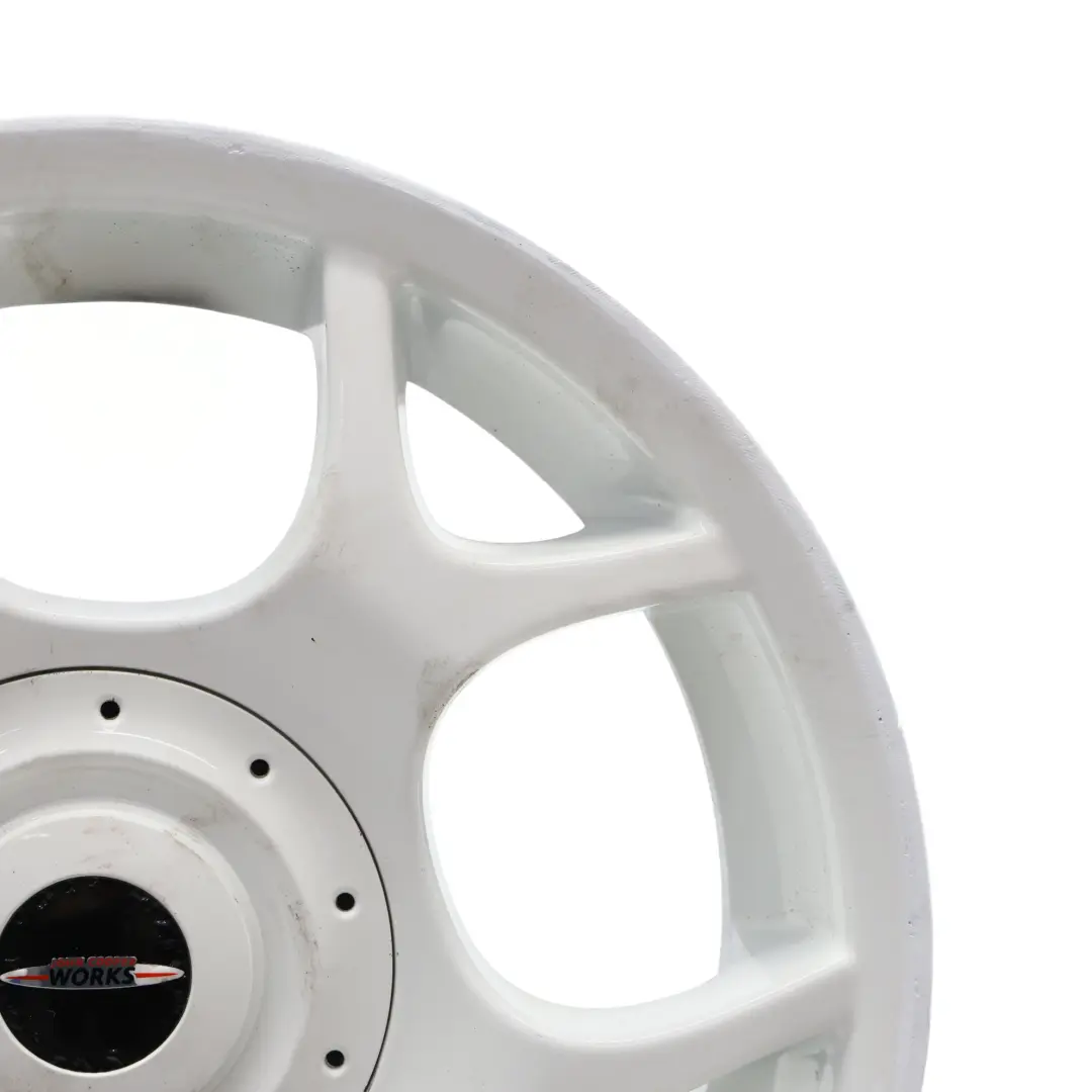 Biała Felga Aluminiowa 16" 2J ET:48 do Mini Cooper One R50 R52 R53 o numerze 1512351 Mini Cooper One R50 R52 R53 Biała Felga Aluminiowa 16" 2J ET:48 - SKU 1512351-2 - Numer Części 1512351