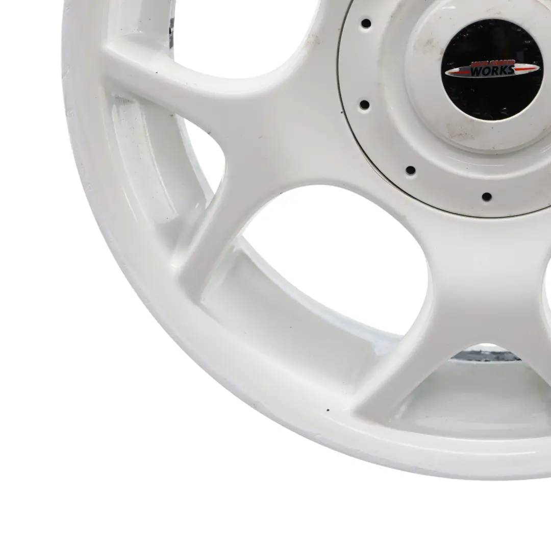 White Wheel Alloy Rim 16" 6.5J ET:48 to Mini Cooper One R50 R52 R53 with Part number 1512351 Mini Cooper One R50 R52 R53 White Wheel Alloy Rim 16" 6.5J ET:48 - SKU 1512351-2 - Part number 1512351