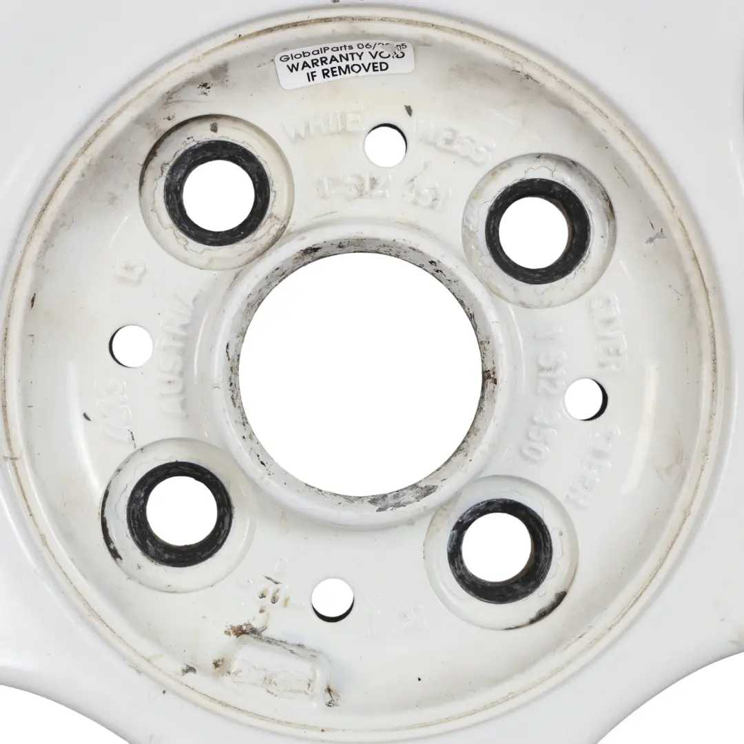 White Wheel Alloy Rim 16" 6,5J ET:48 to Mini Cooper One R50 R52 R53 with Part number 1512351 Mini Cooper One R50 R52 R53 White Wheel Alloy Rim 16" 6,5J ET:48 - SKU 1512351-4 - Part number 1512351