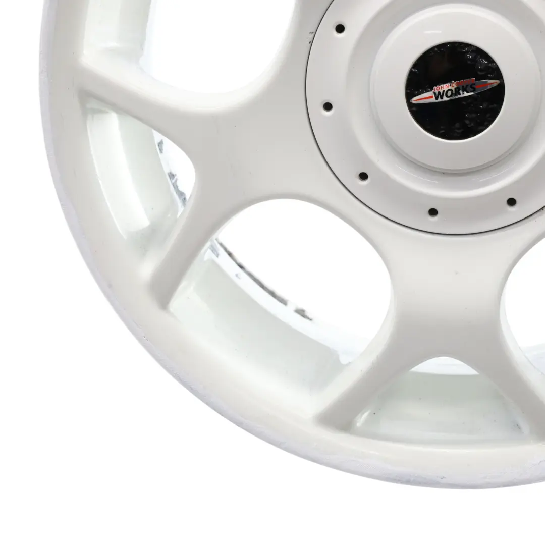 White Wheel Alloy Rim 16" 6,5J ET:48 to Mini Cooper One R50 R52 R53 with Part number 1512351 Mini Cooper One R50 R52 R53 White Wheel Alloy Rim 16" 6,5J ET:48 - SKU 1512351-4 - Part number 1512351