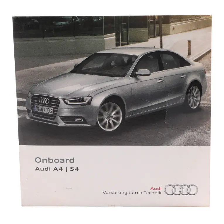 Audi A4 B8 8K Owner's Manual CD On Board Instruction Guide Manual 1525658K088