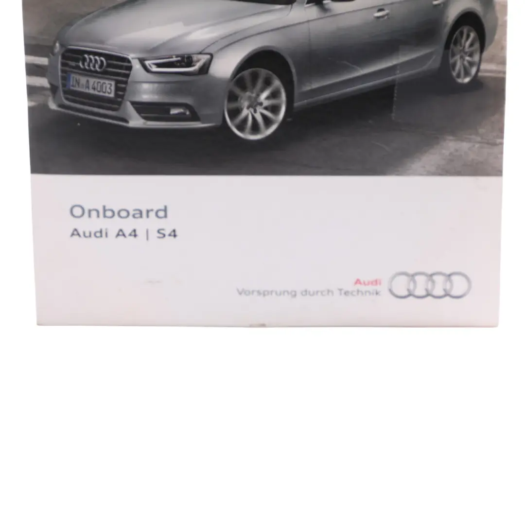 Audi A4 B8 8K Owner's Manual CD On Board Instruction Guide Manual - SKU 1525658K088 - Part number 1525658K088