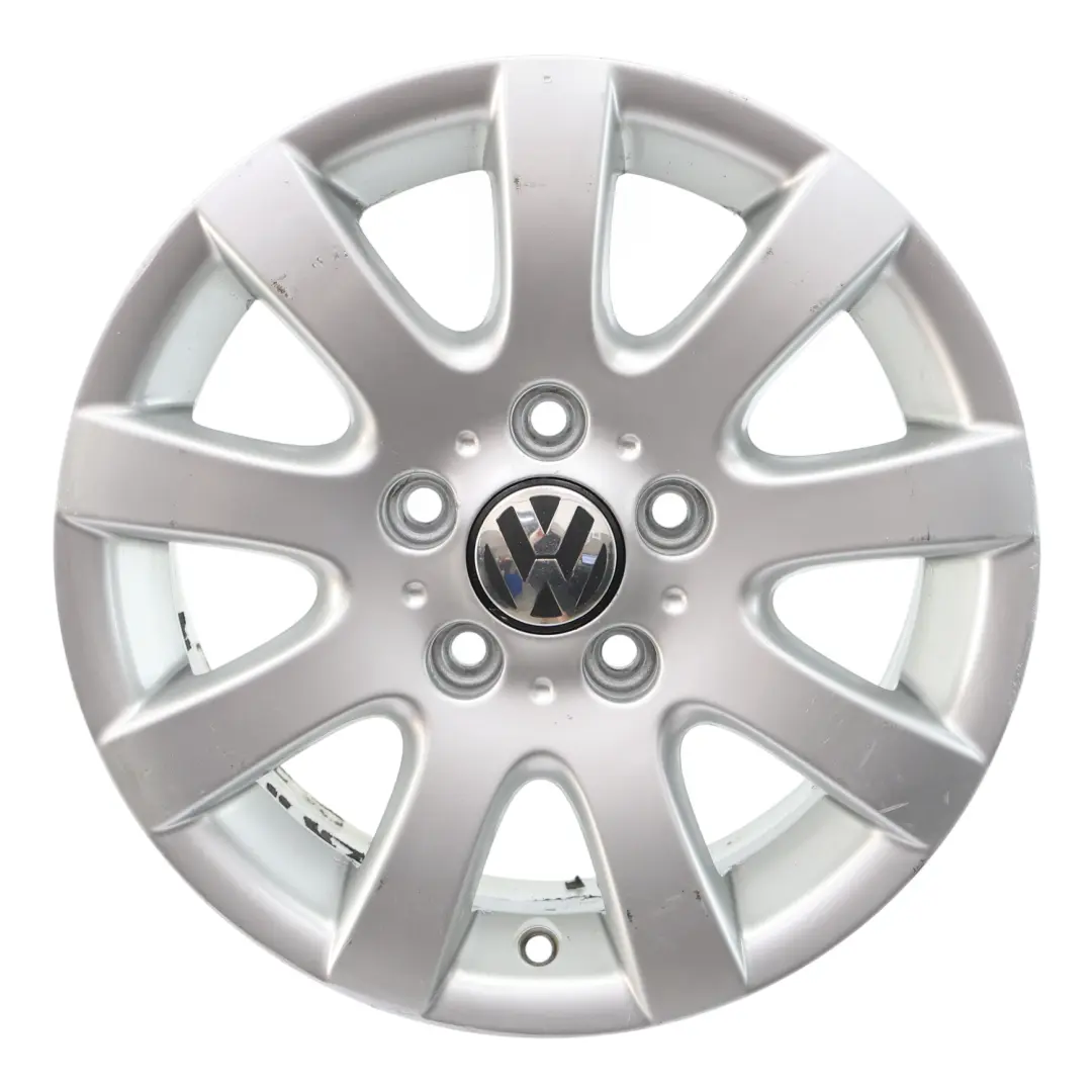 VW Volkswagen Golf Mk5 V Wheel Alloy Rim 15" 6,5J ET:50 Silver - SKU 1K0601025A-3 - Part number 1K0601025A