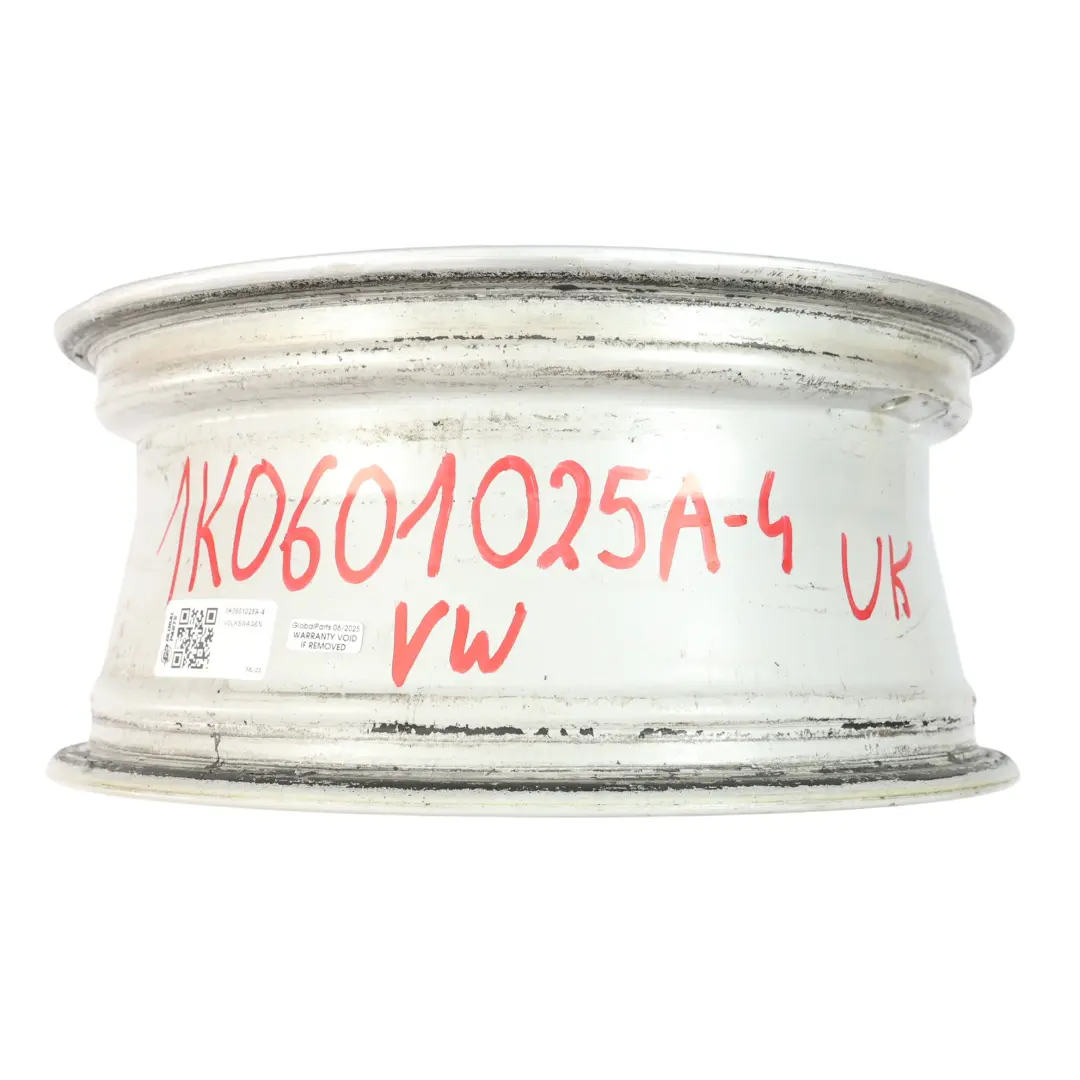 VW Volkswagen Golf Mk5 V Wheel Alloy Rim 15" 6,5J ET:50 Silver - SKU 1K0601025A-4 - Part number 1K0601025A