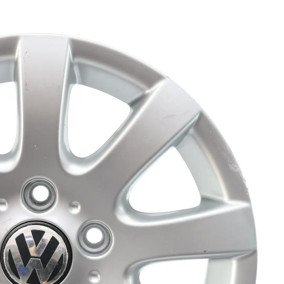 VW Volkswagen Golf Mk5 V Wheel Alloy Rim 15" 6,5J ET:50 Silver - SKU 1K0601025A-4 - Part number 1K0601025A
