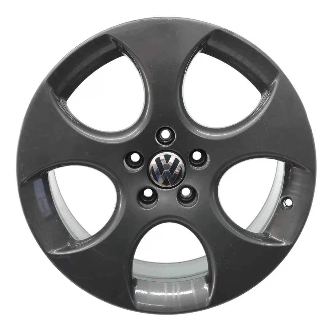 VW Volkswagen Golf Mk5 V Felga Aluminiowa Czarna 18" 7,5J ET:51 - SKU 1K0601025AM-1 - Numer Części 1K0601025AM