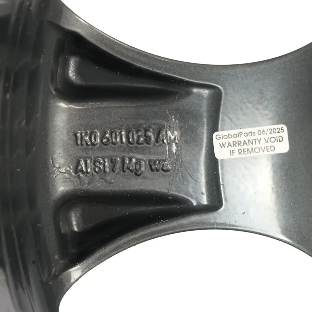 VW Volkswagen Golf Mk5 V Cerchio In Lega Nero 18" 7,5J ET:51 - SKU 1K0601025AM-1 - Numero di parte 1K0601025AM