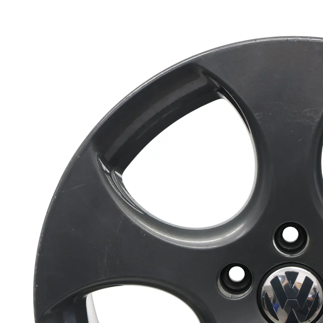 VW Volkswagen Golf Mk5 V Leicht Metall Felge Schwarz 18" 7,5J ET:51 - SKU 1K0601025AM-2 - Teilenummer 1K0601025AM