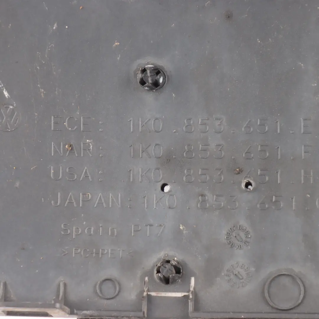 Mk5 GTI Bumper Grille Trim Panel Front Centre Emblem to Volkswagen Golf with Part number 1K0853651E Volkswagen Golf Mk5 GTI Bumper Grille Trim Panel Front Centre Emblem - SKU 1K0853651E - Part number 1K0853651E