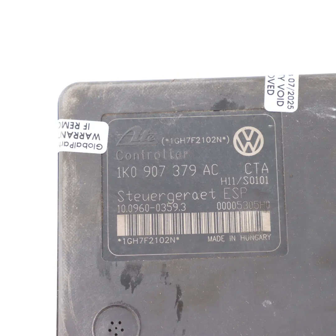 Brake Pump ABS Module Hydraulic Control Braking Unit to Audi A4 B8 with Part number 1K0907379AC Audi A4 B8 Brake Pump ABS Module Hydraulic Control Braking Unit - SKU 1K0907379AC-1 - Part number 1K0907379AC