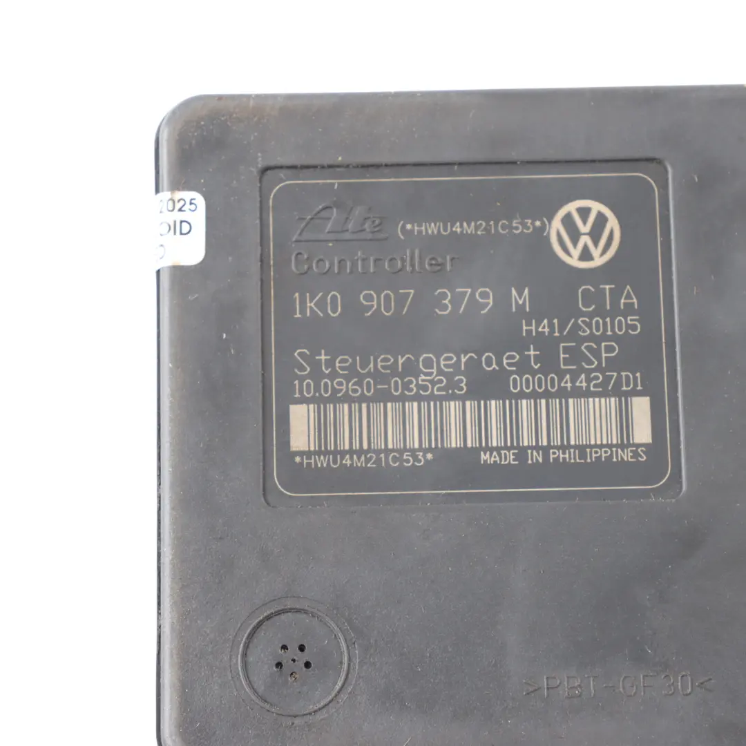 Mk5 V ABS Pump Hydraulic Brake Pump Control Module to Volkswagen Golf with Part number 1K0907379M Volkswagen Golf Mk5 V ABS Pump Hydraulic Brake Pump Control Module - SKU 1K0907379M - Part number 1K0907379M