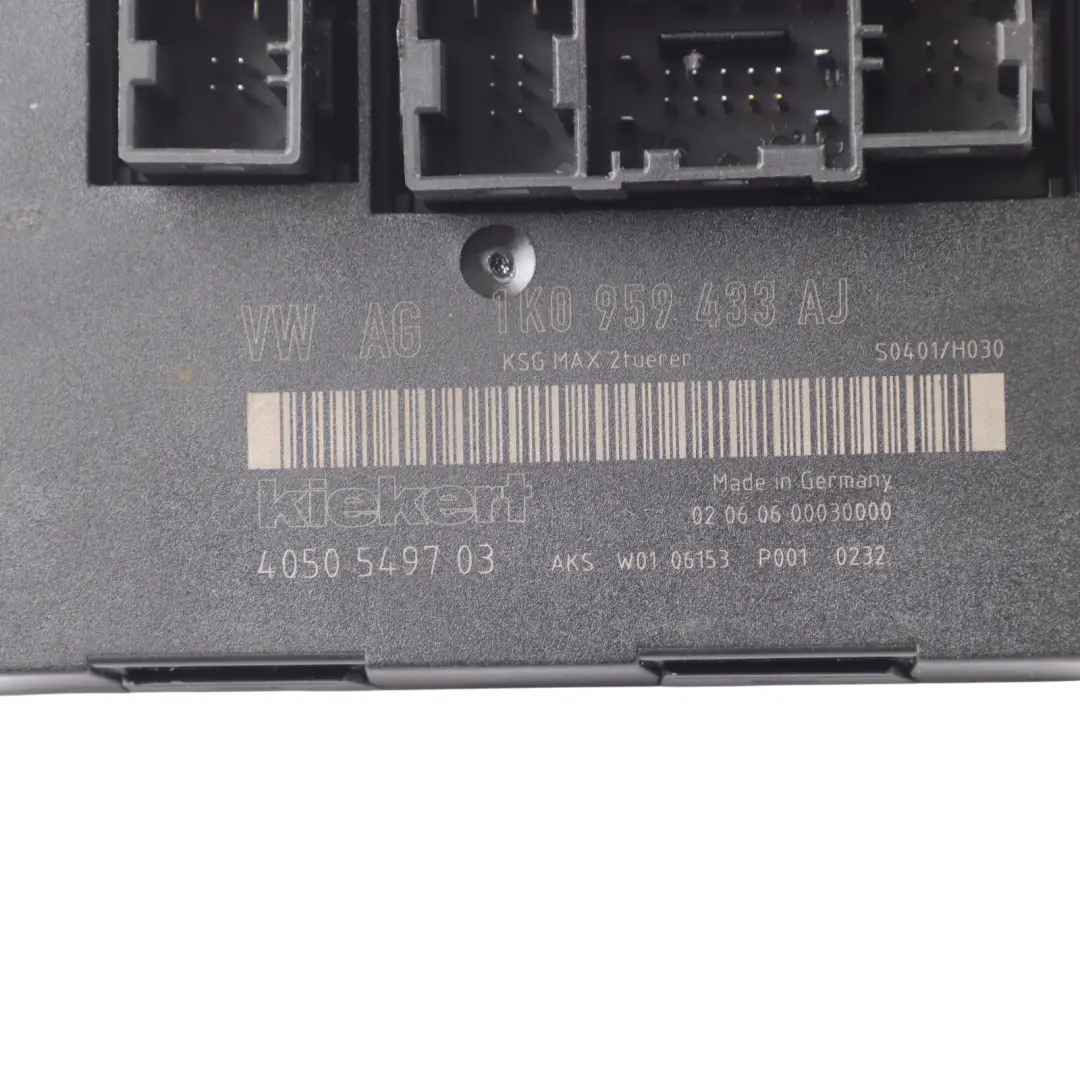 Mk5 V Modulo Unità Controllo Corpo Comfort per Volkswagen Golf con numero di parte 1K0959433AJ Volkswagen Golf Mk5 V Modulo Unità Controllo Corpo Comfort - SKU 1K0959433AJ - Numero di parte 1K0959433AJ