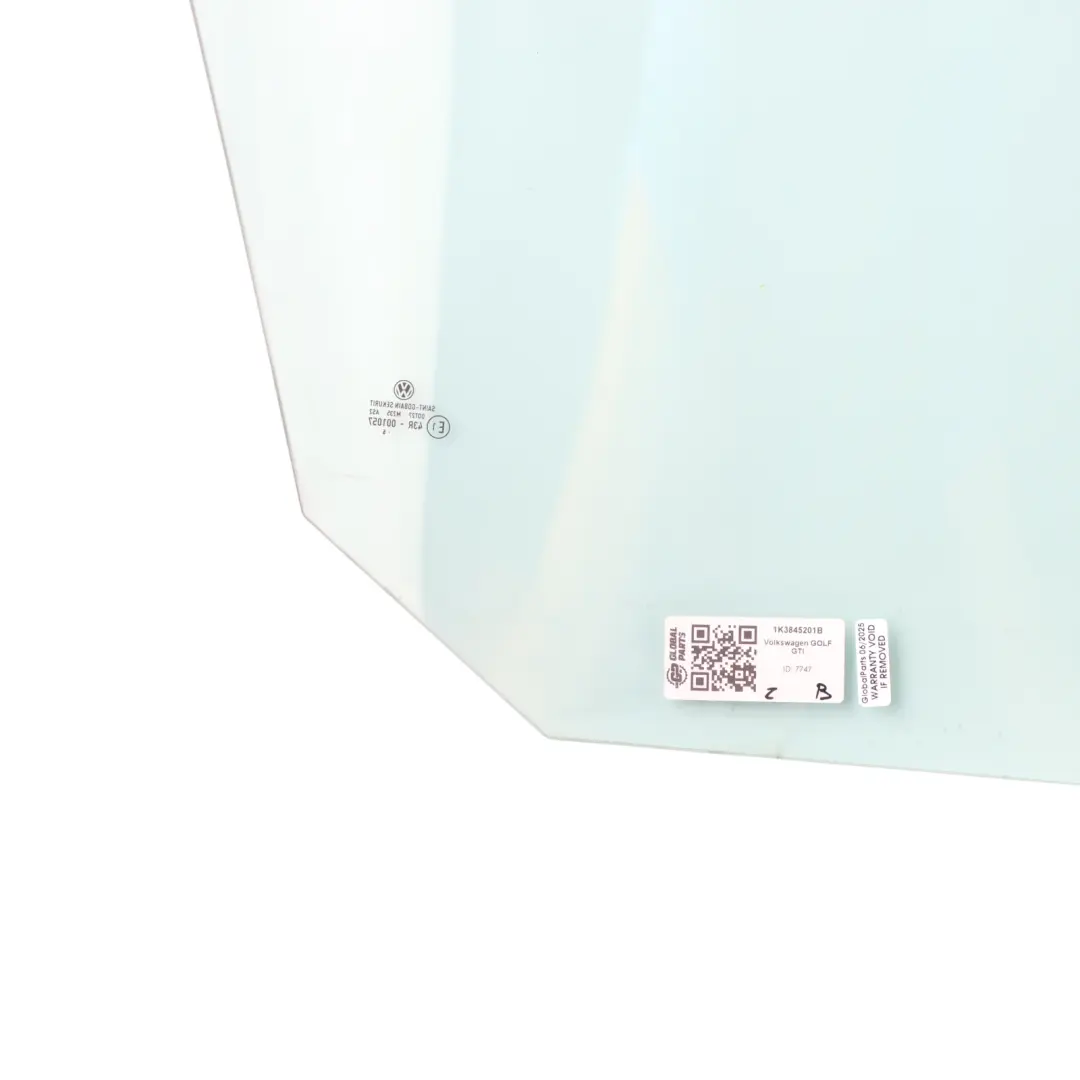 VW Volkswagen Golf Mk5 3 Door Side Window Glass Glazing AS2 Left N/S - SKU 1K3845201B - Part number 1K3845201B