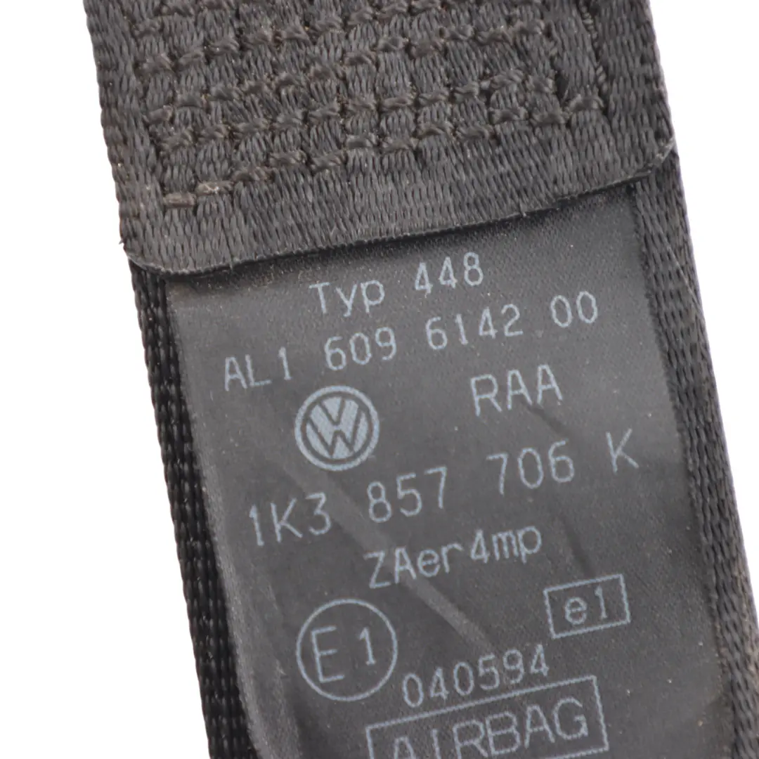 Mk5 V Interior Seat Belt Front Right O/S to Volkswagen Golf with Part number 1K3857706K Volkswagen Golf Mk5 V Interior Seat Belt Front Right O/S - SKU 1K3857706K - Part number 1K3857706K