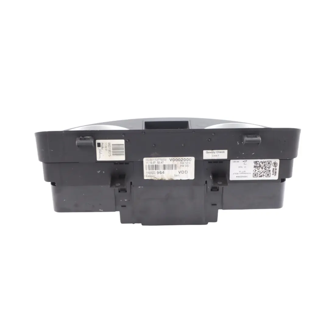 1K GTI Petrol Instrument Cluster Speedo Clocks Manual to Volkswagen Golf with Part number 1K6920964 Volkswagen Golf 1K GTI Petrol Instrument Cluster Speedo Clocks Manual - SKU RHD-1K6920964 - Part number 1K6920964