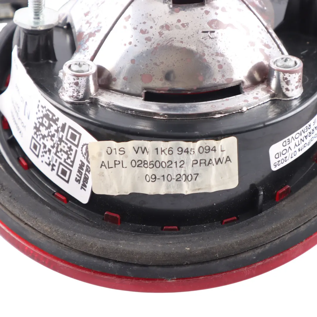 VW Volkswagen Golf Mk5 Rear Light In Trunk Lid Right O/S Lamp Tinted - SKU 1K6945094L - Part number 1K6945094L