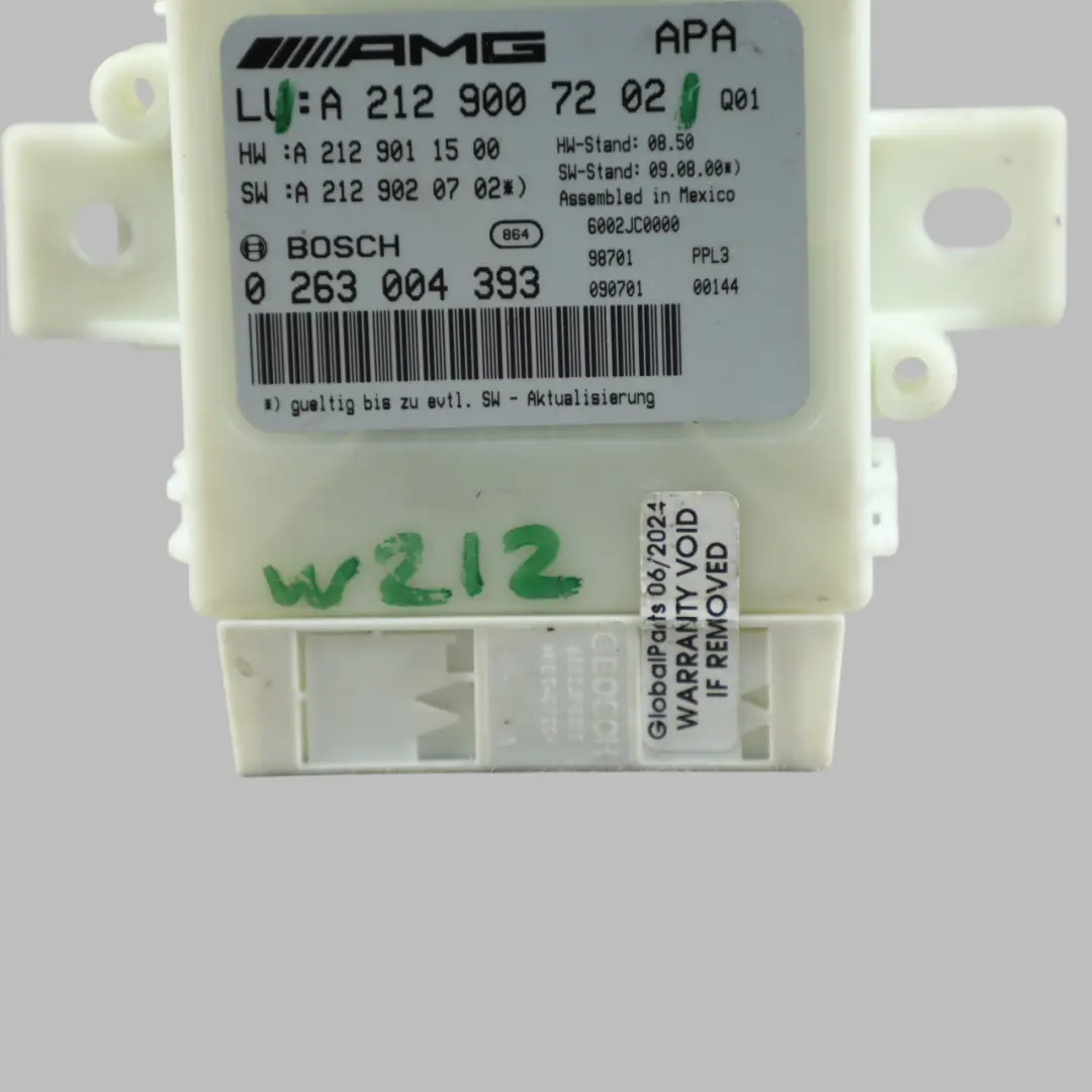  Windows W212 Parktronic PDC Parking Assist Distance Control Unit - SKU A2129007202 - Part number 2129007202