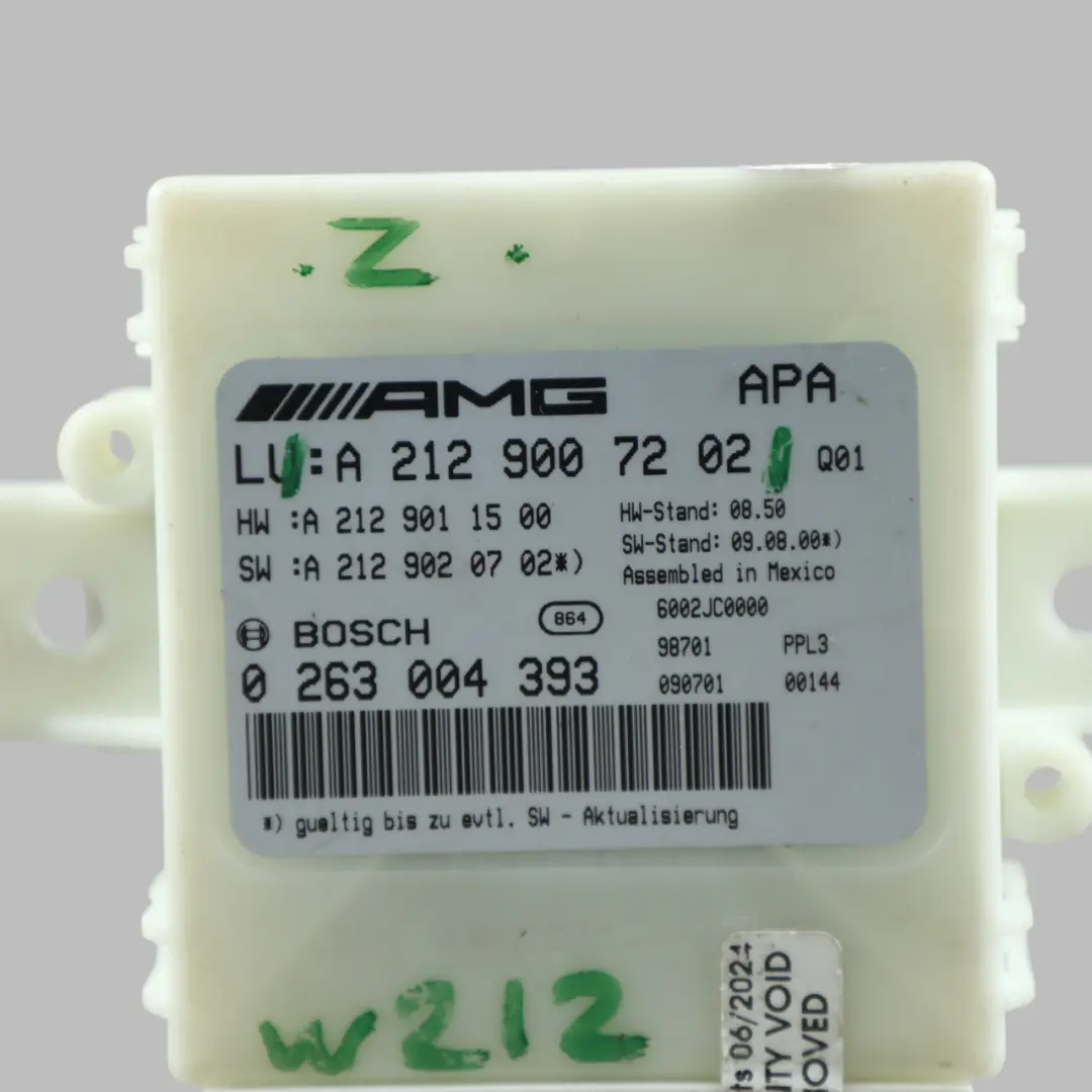  Windows W212 Parktronic PDC Parking Assist Distance Control Unit - SKU A2129007202 - Part number 2129007202