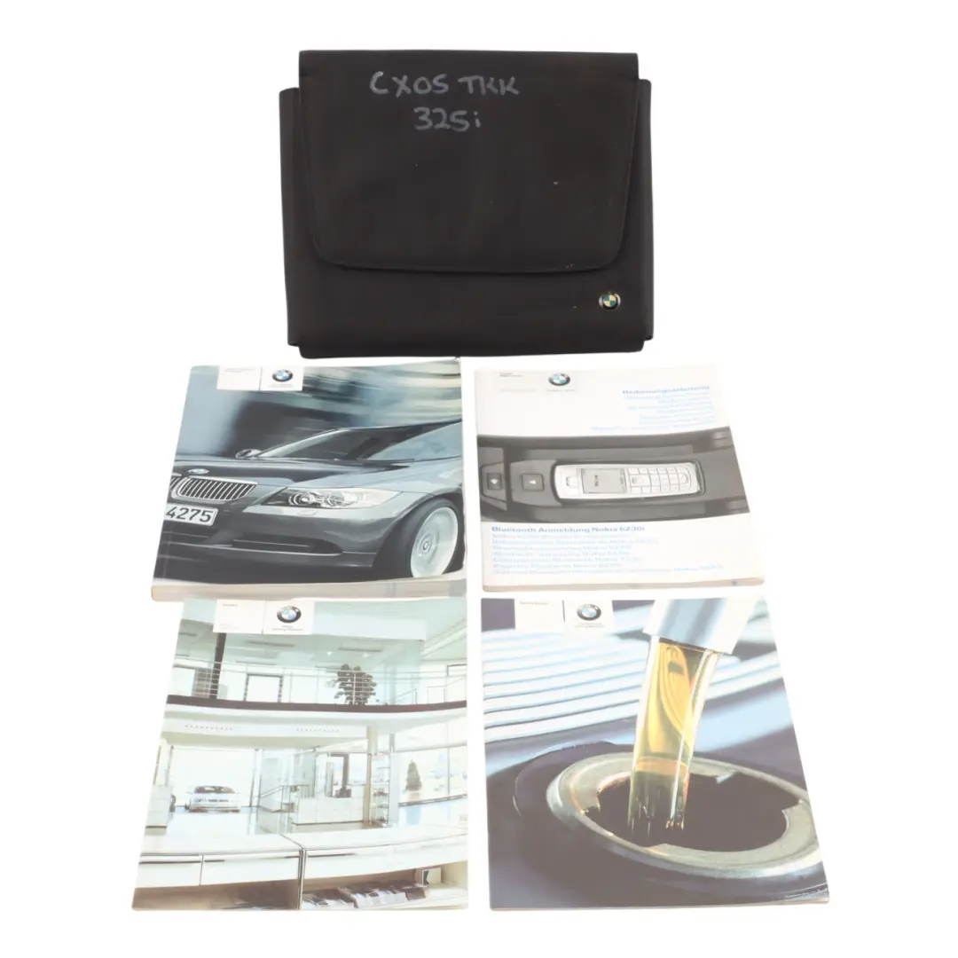 BMW E90 325i Service Booklet Owner's Handbook Pouch Case Wallet Set - SKU 2601917 - Part number 2601917