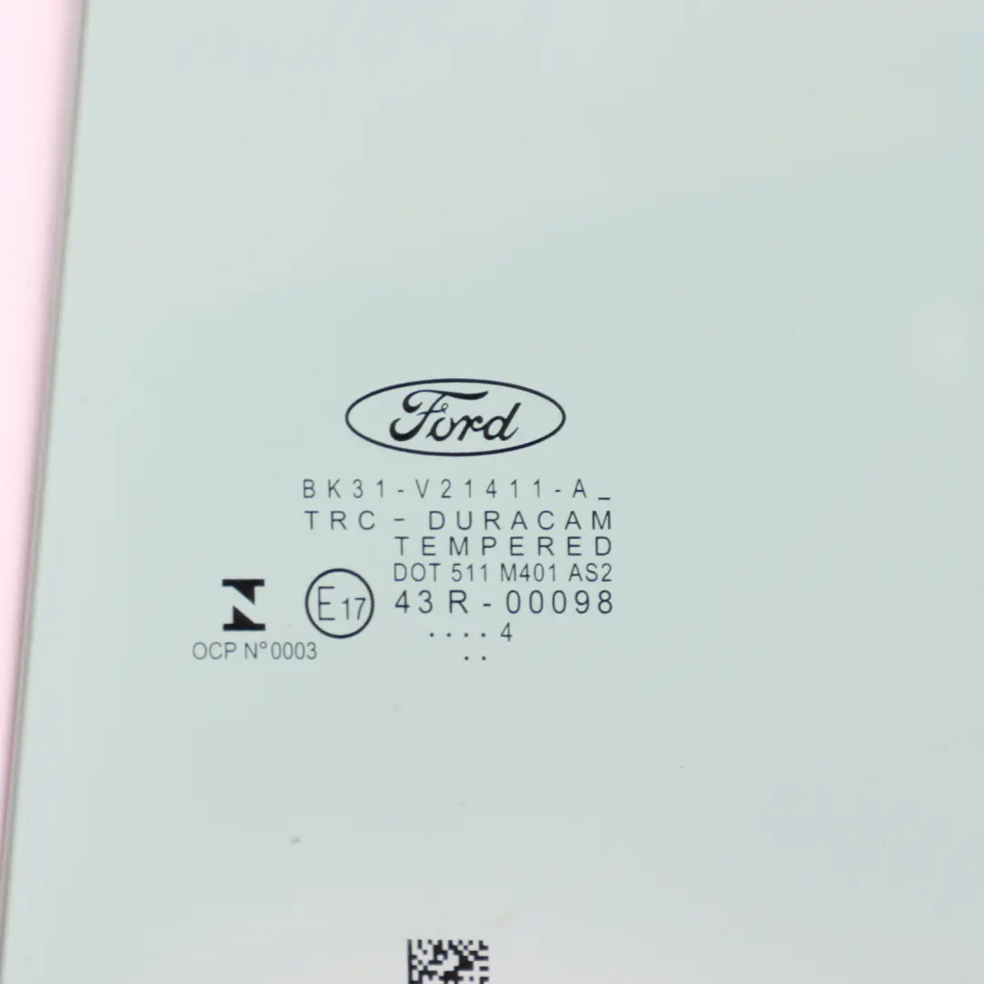 Ford Transit TTG Window Glass Front Door Left N/S Glazing AS2 KK31-V21411-AC - SKU 2721907 - Part number 2721907