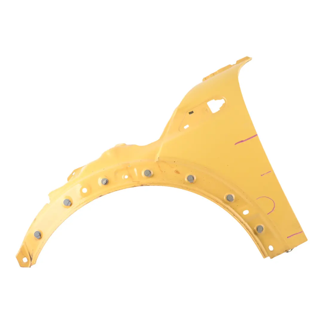 Side Panel Mini R55 R56 R57 Wing Fender Front Left N/S Mellow Yellow A58 to with Part number 2754725 Side Panel Mini R55 R56 R57 Wing Fender Front Left N/S Mellow Yellow A58 - SKU 2754725-MY2 - Part number 2754725