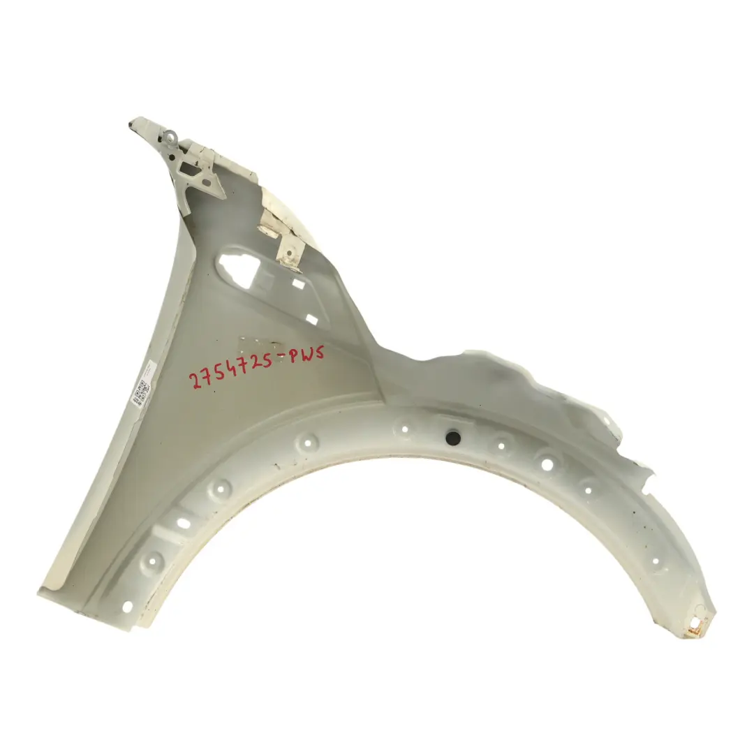 Side Panel Front Left Wing Fender N/S Pepper White - 850 to Mini R55 R56 R57 with Part number 2754725 Mini R55 R56 R57 Side Panel Front Left Wing Fender N/S Pepper White - 850 - SKU 2754725-PW5 - Part number 2754725