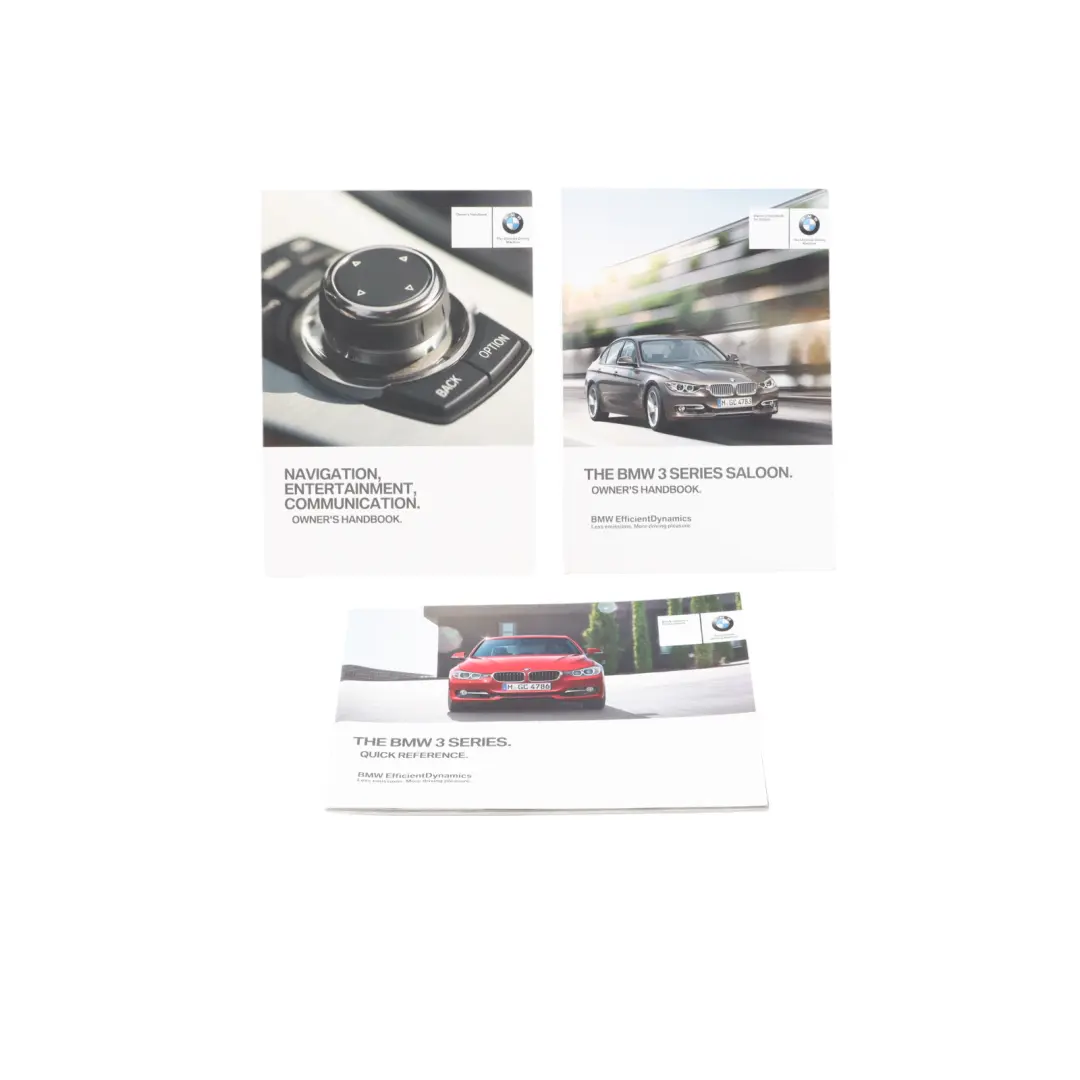 BMW F30 Owner's Handbook Booklet Instructions Pouch Case Wallet - SKU 2917165 - Part number 2917165