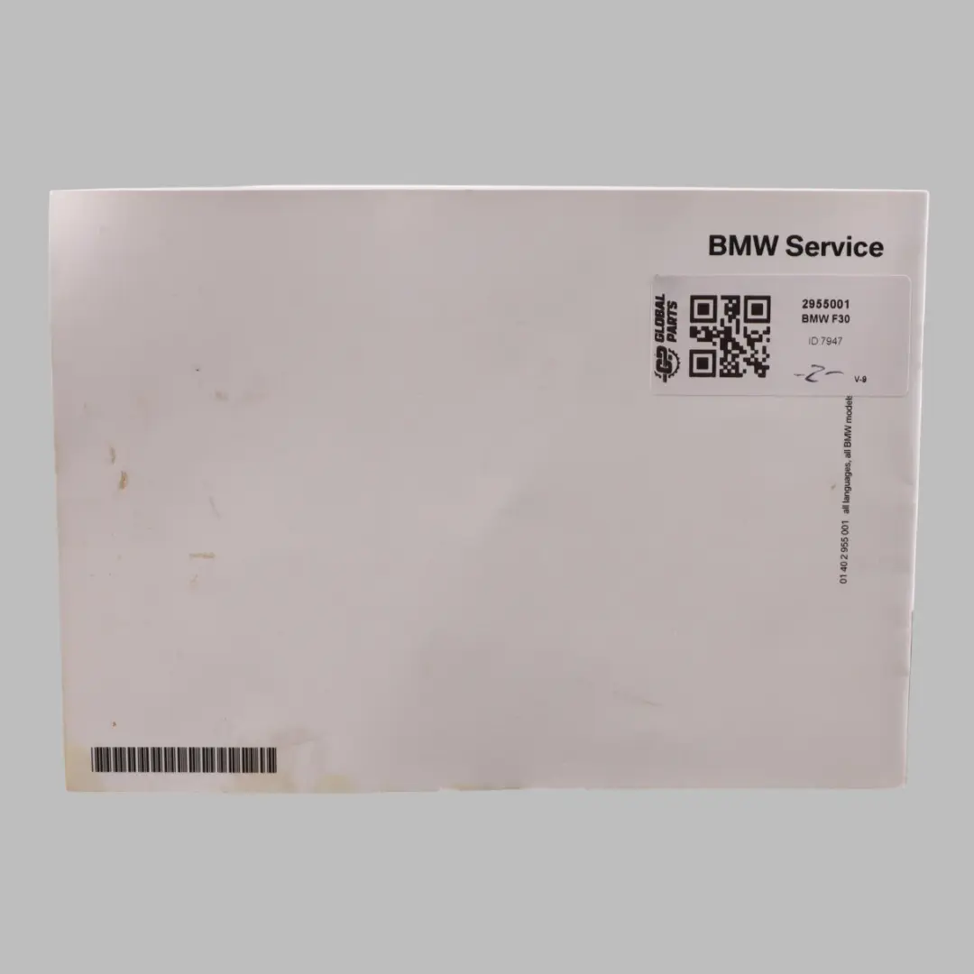 Owner's Handbook Service Notebook Booklet Manual to BMW F30 F82 with Part number 2955001 BMW F30 F82 Owner's Handbook Service Notebook Booklet Manual - SKU 2955001 - Part number 2955001