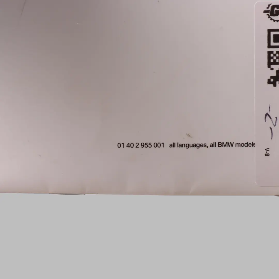 BMW F30 F82 Owner's Handbook Service Notebook Booklet Manual - SKU 2955001 - Part number 2955001