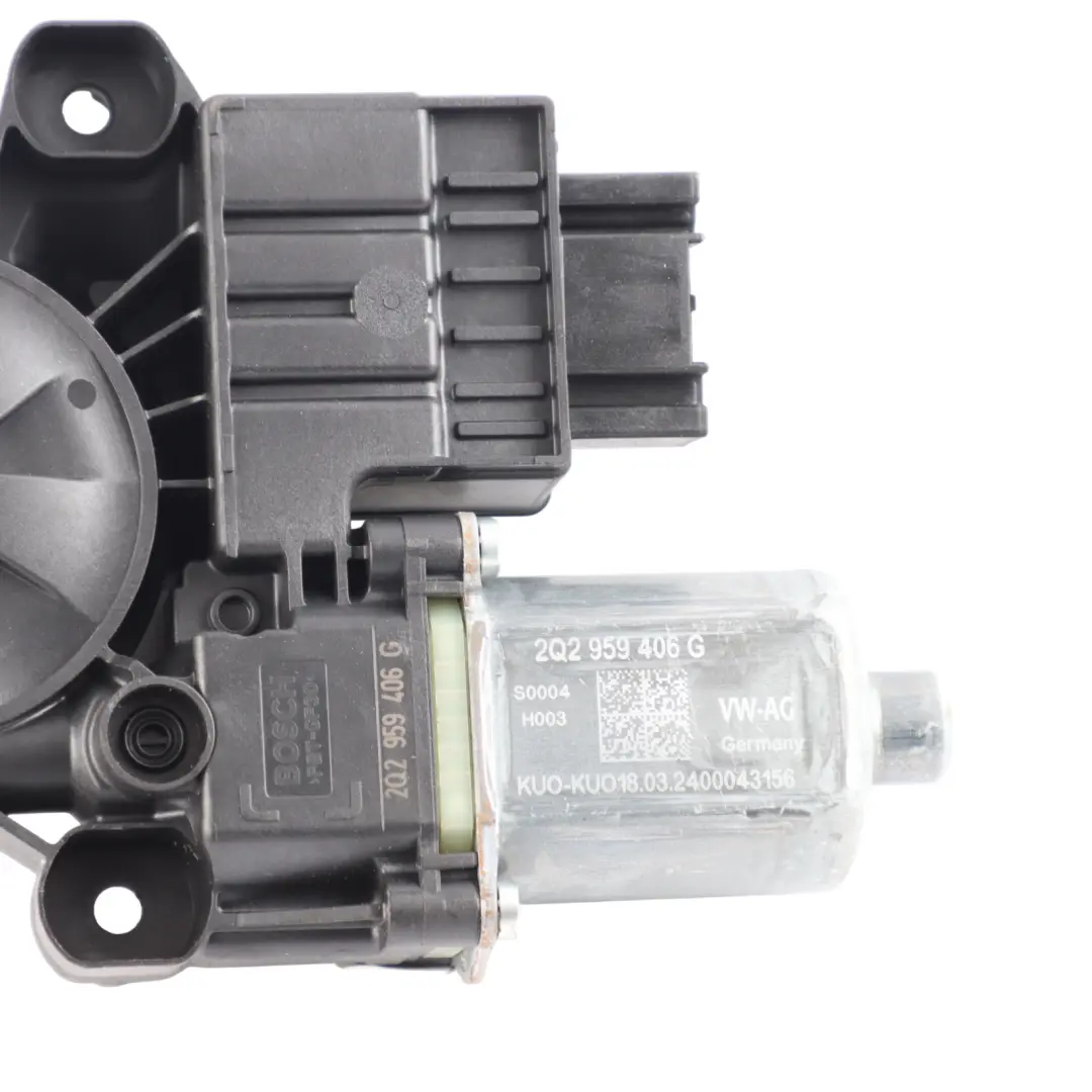 Mk5 Front Window Lifter Regulator Motor Left N/S to Seat Ibiza with Part number 2Q2959406G Seat Ibiza Mk5 Front Window Lifter Regulator Motor Left N/S - SKU RHD-2Q2959406G - Part number 2Q2959406G