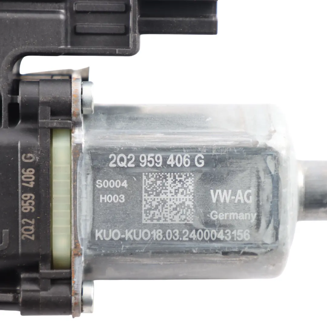 Mk5 Front Window Lifter Regulator Motor Left N/S to Seat Ibiza with Part number 2Q2959406G Seat Ibiza Mk5 Front Window Lifter Regulator Motor Left N/S - SKU RHD-2Q2959406G - Part number 2Q2959406G
