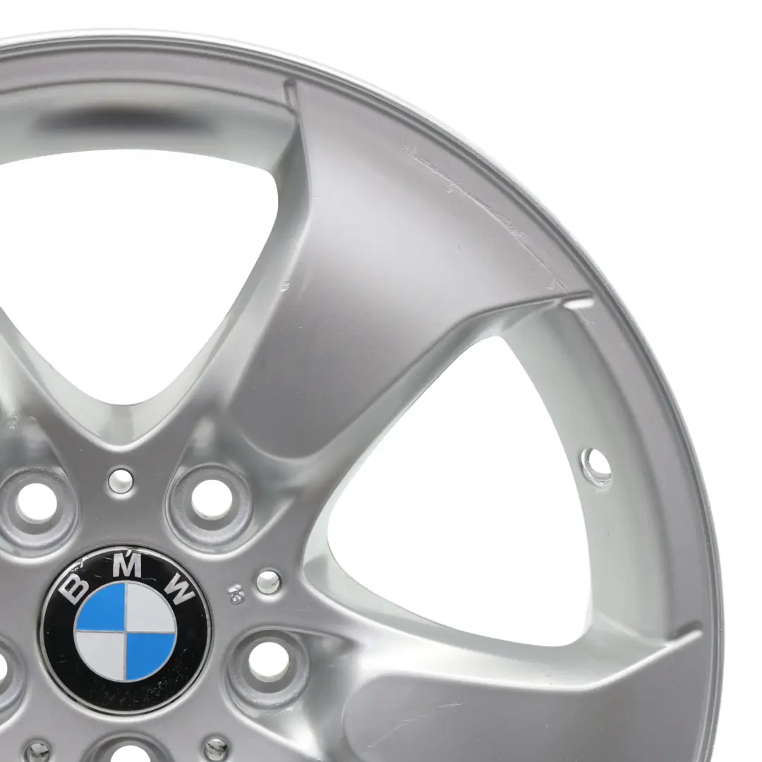 Jante en alliage argente 17" a rayons en etoile 204 ET:46 8J pour BMW X3 E83 à propos du numéro de pièce 3417393 BMW X3 E83 Jante en alliage argente 17" a rayons en etoile 204 ET:46 8J - SKU 3417393-3 - Numéro de pièce 3417393