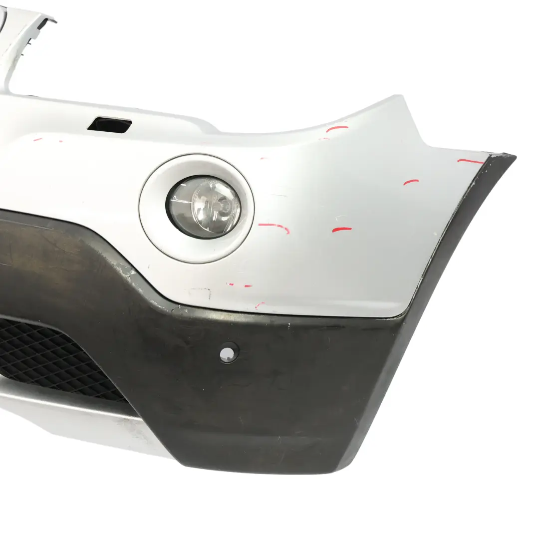 BMW X3 E83 LCI Complete Front Bumper PDC Silbergrau Silver Grey Metallic - A08 - SKU 3445874-SBG - Part number 3445874
