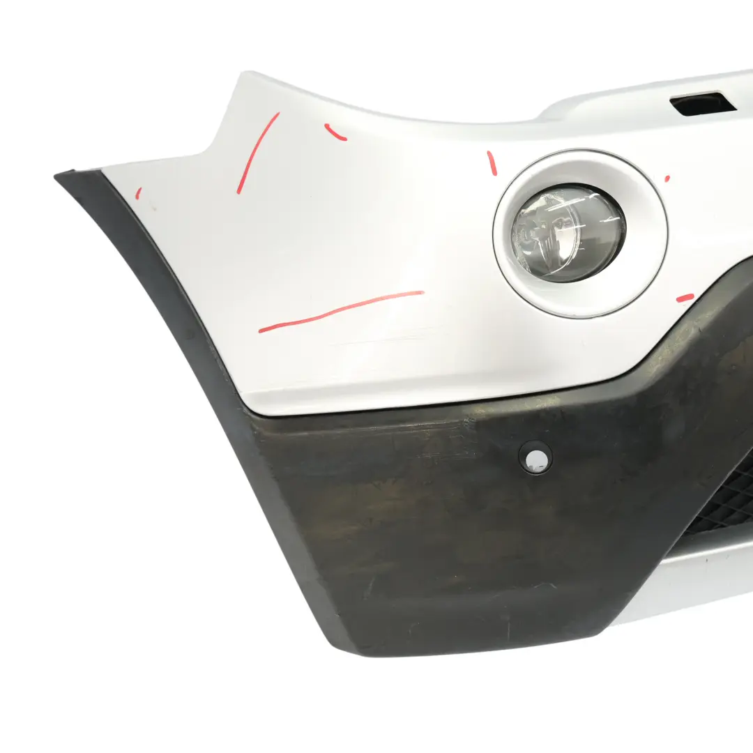 BMW X3 E83 LCI Complete Front Bumper PDC Silbergrau Silver Grey Metallic - A08 - SKU 3445874-SBG - Part number 3445874